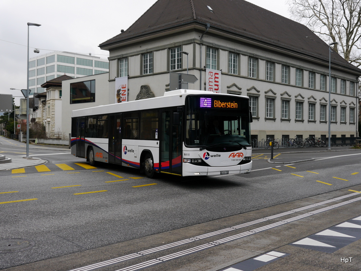 AAR - Scania-Hess Nr.158  AG  441158 unterwegs in Aarau am 27.01.2018