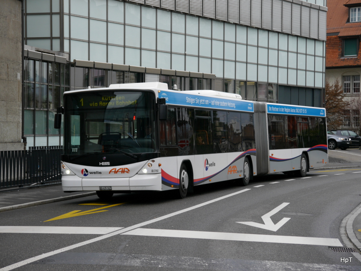 AAR - Scania-Hess Nr.167  AG 435567 unterwegs in Aarau am 27.01.2018