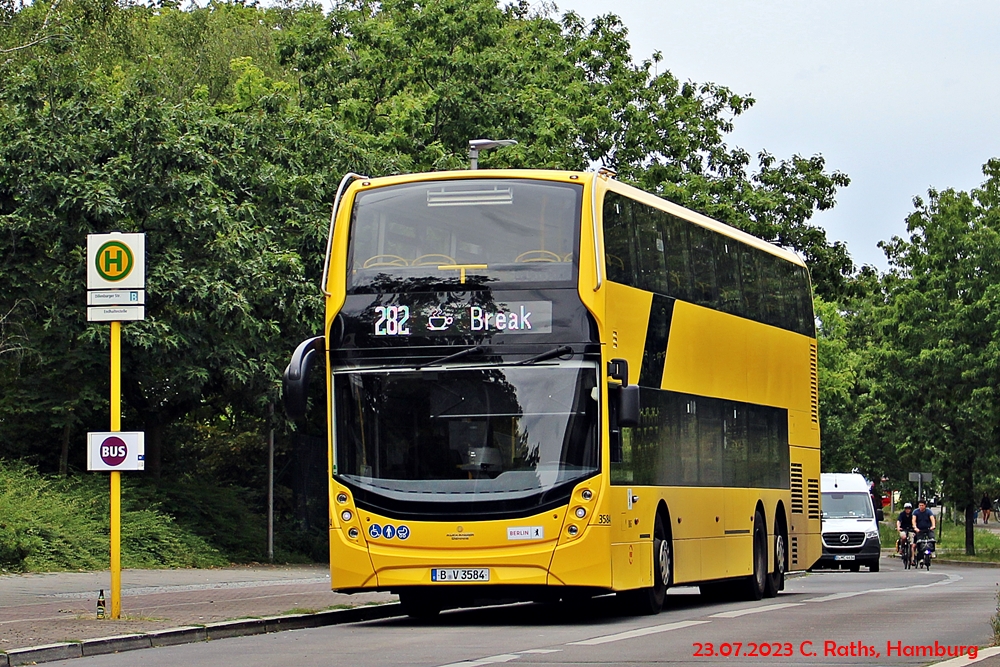 ADL DL21 Auslieferung 09/2022 | BVG Wagen 3584 | B V 3584 | Berlin, Dillenburger Straße am 23.07.2023