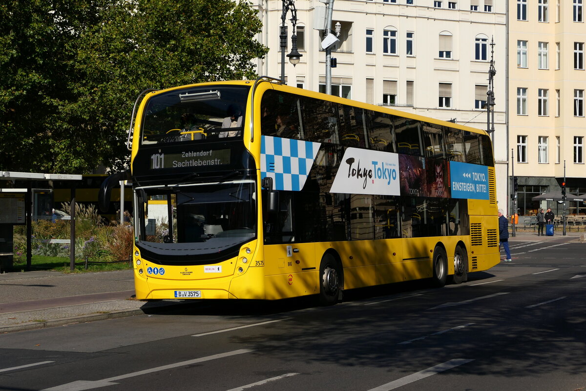 Alexander Dennis Enviro ADL 500, BVG Linie 101, Wg. 3575. Berlin im Oktober 2025. 