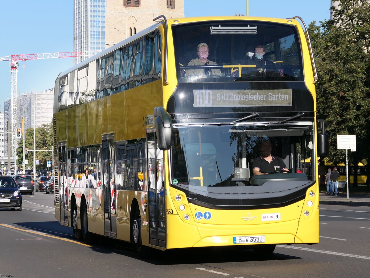 Alexander Dennis Enviro500 der BVG in Berlin am 10.10.2021