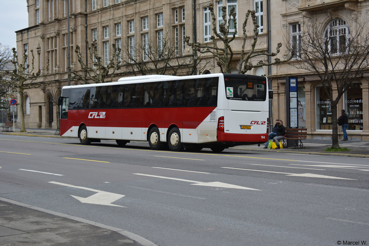 Am 03.02.2018 wurde WK 8663 in Luxemburg Stadt gesichtet. Aufgenommen wurde ein Mercedes Benz Integro.