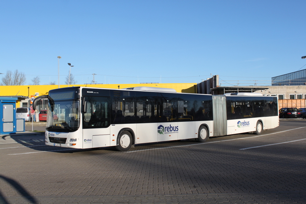 Am 06.01.2017 stand der neue MAN Lino´s City in Höhe Rostock Hauptbahnhof/Süd abgestellt.