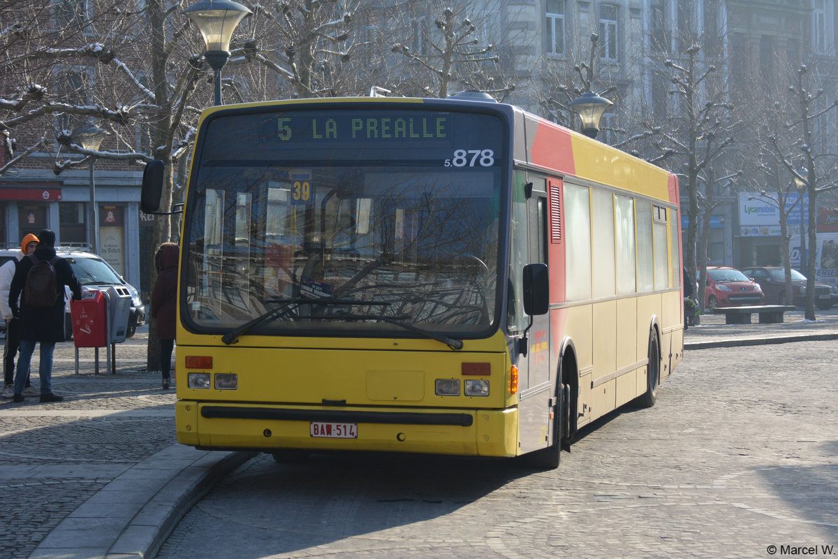 Am 08.02.2018 wurde BAW-514 in der Innenstadt von Liege gesehen. Aufgenommen wurde ein VanHool A320.