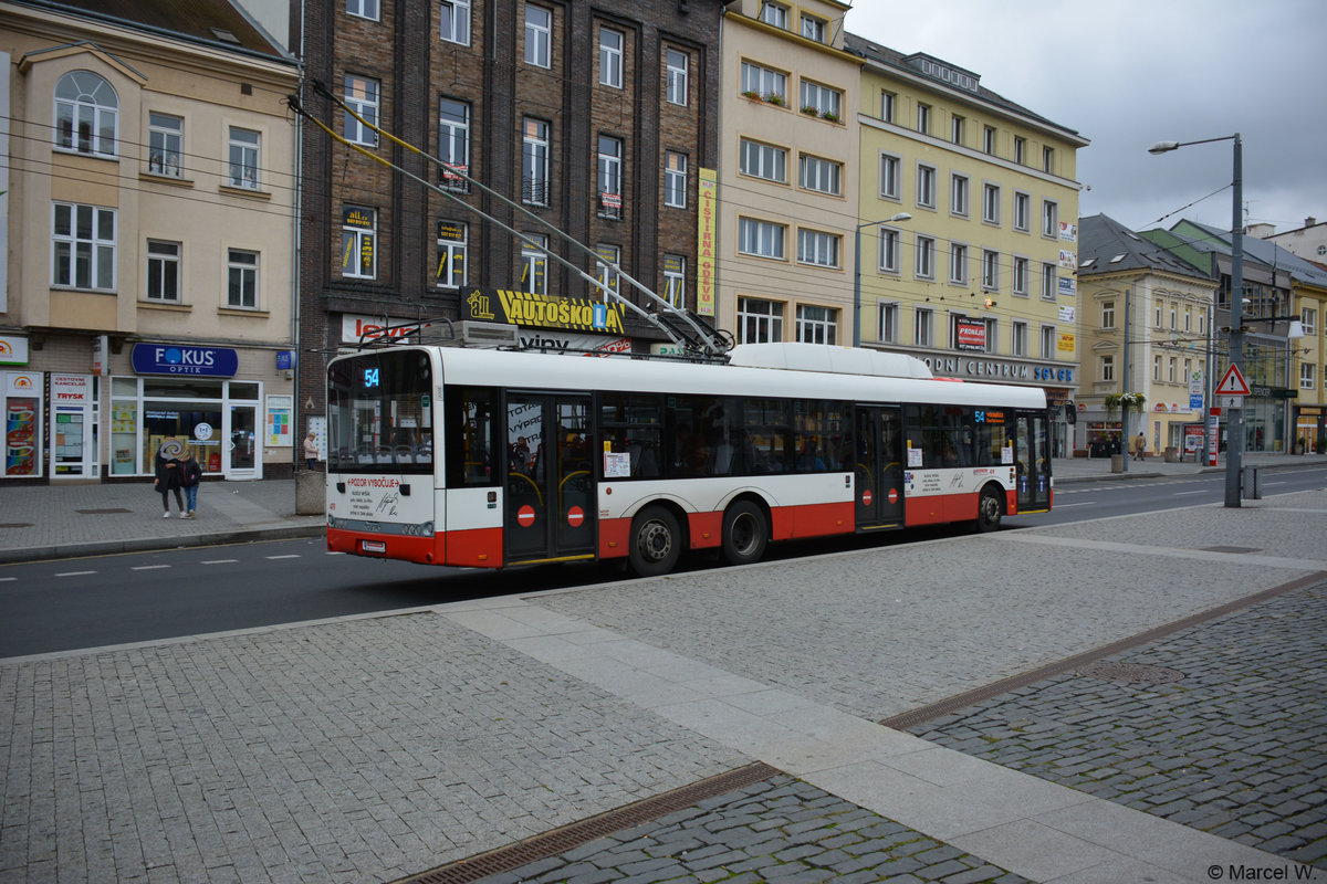 Am 24.09.2017 wurde dieser Solaris Trollino  Nr 419  in Ústí nad Labem gesehen.