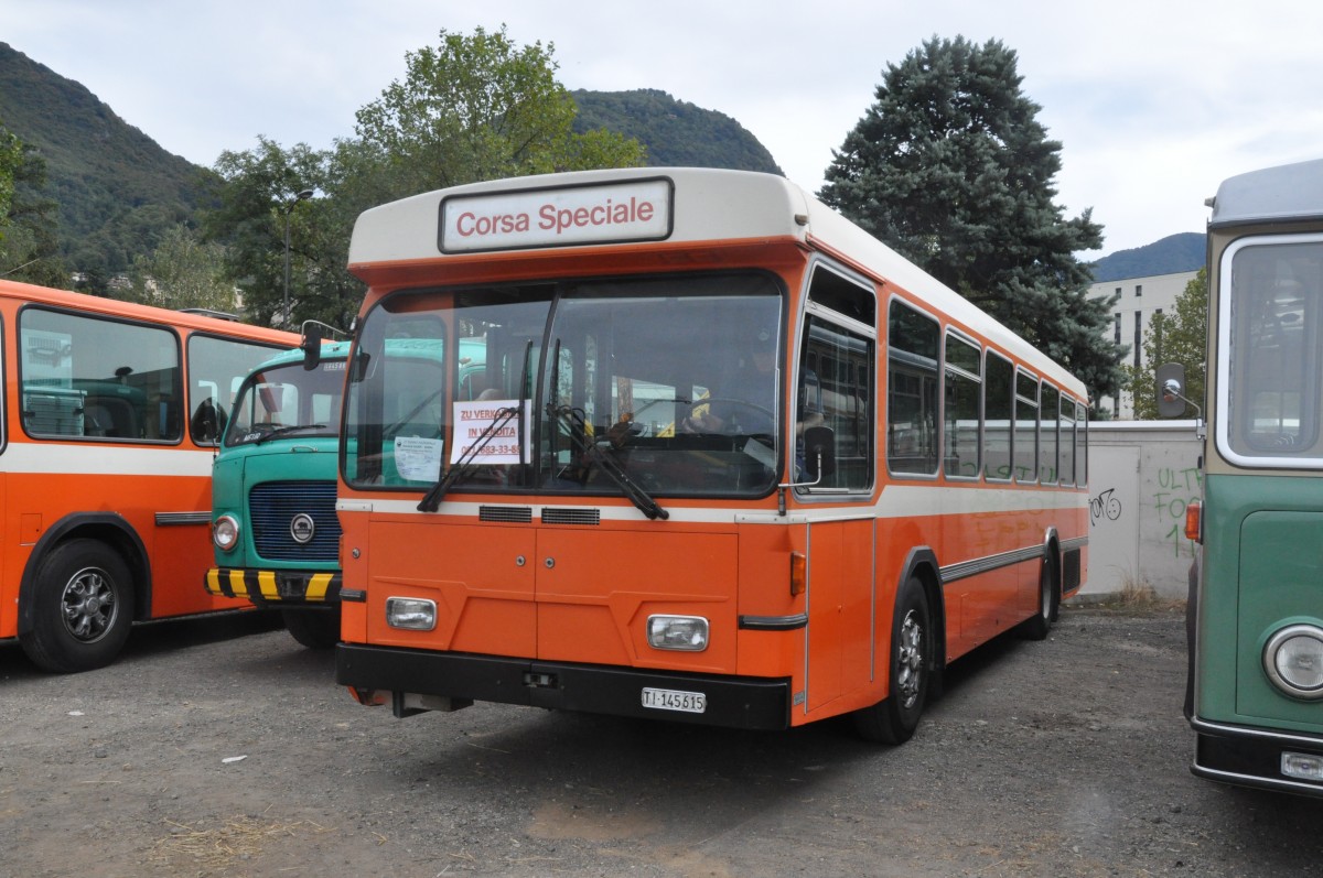 AMSA, Balerna. Saurer/Hess SH 560-25 (TI 145'615) in Lugano, Sterrato Gerra. (14.9.2013)
