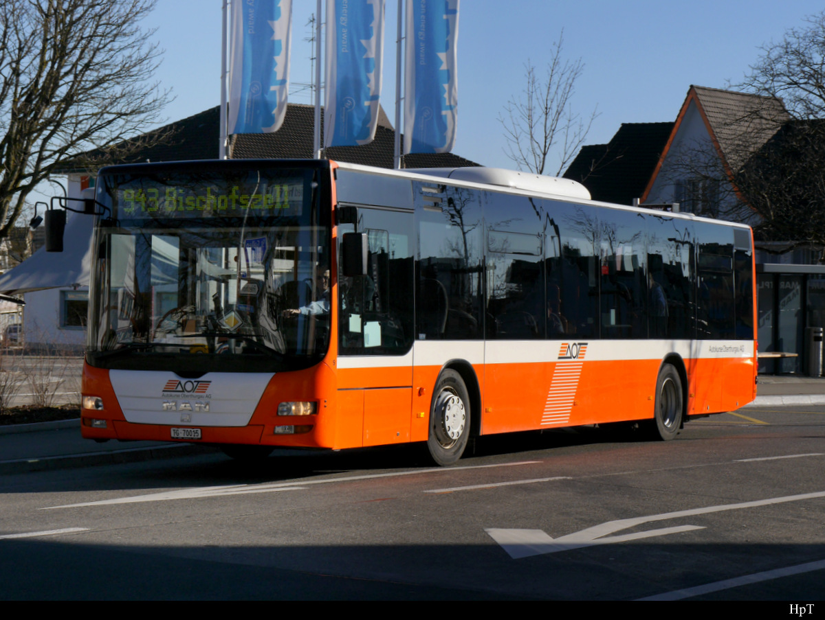 AOT - MAN Lion`s City  Nr.9  TG  700415 unterwegs in Amriswil am 24.02.2019