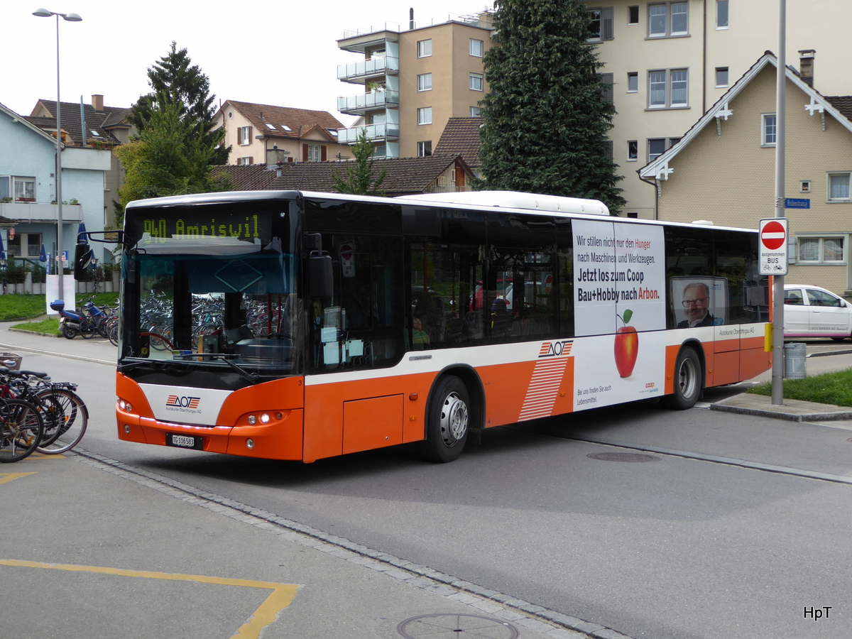 AOT - Neoplan  Nr.3  TG  116583 unterwegs auf der Linie 840 in Romanshorn am 22.09.2015