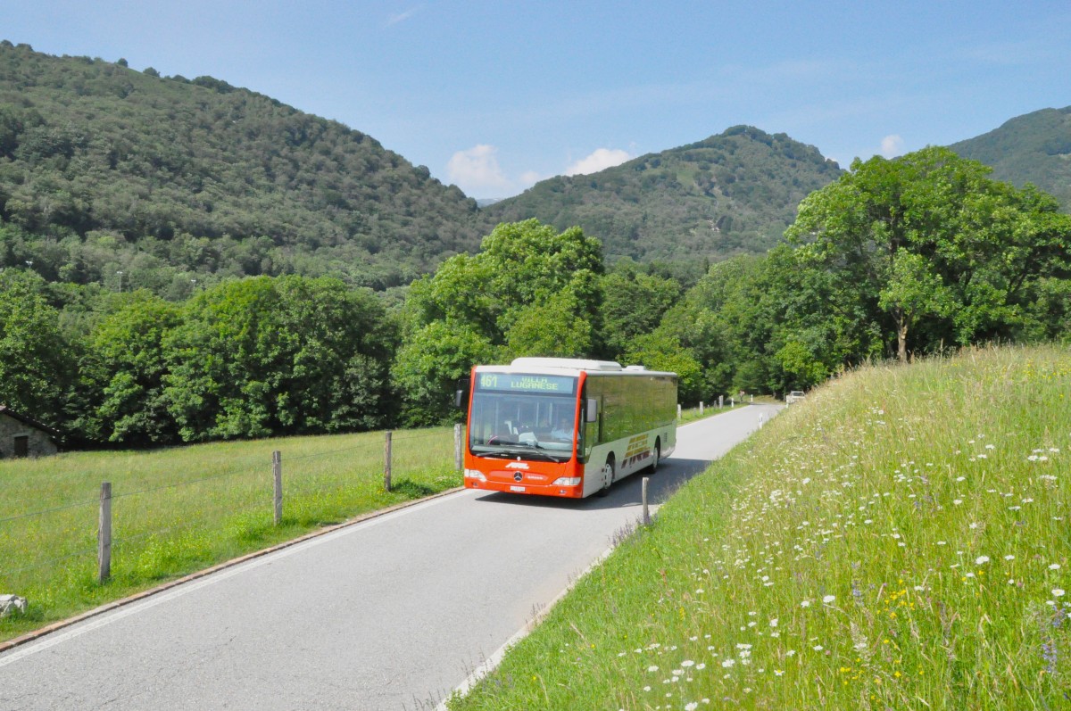 ARL, Lugano-Viganello. Mercedes-Benz Citaro II (Nr.6) nach Villa Luganese in Villa Luganese, Luss. (7.6.2014)