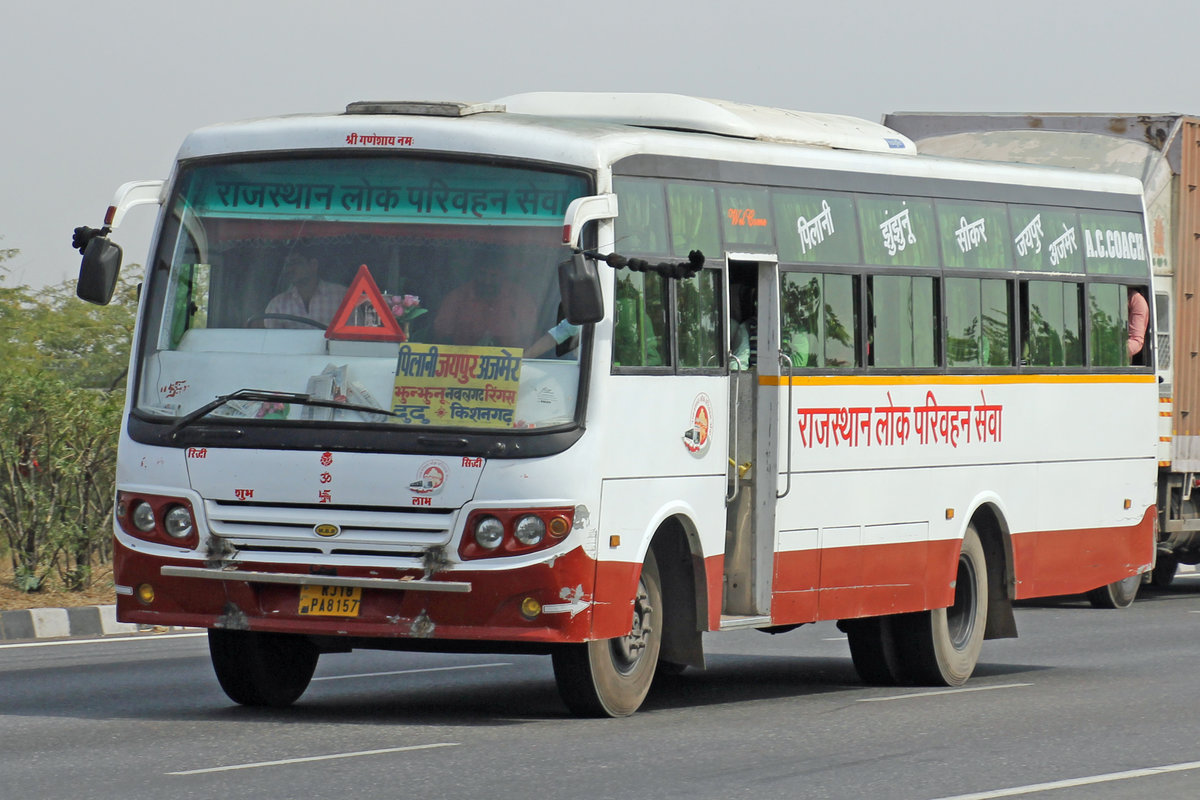 Ashok Leyland, 17.Februar 2017, Jaipur Kishangarh Expressway, Rajasthan, Indien.