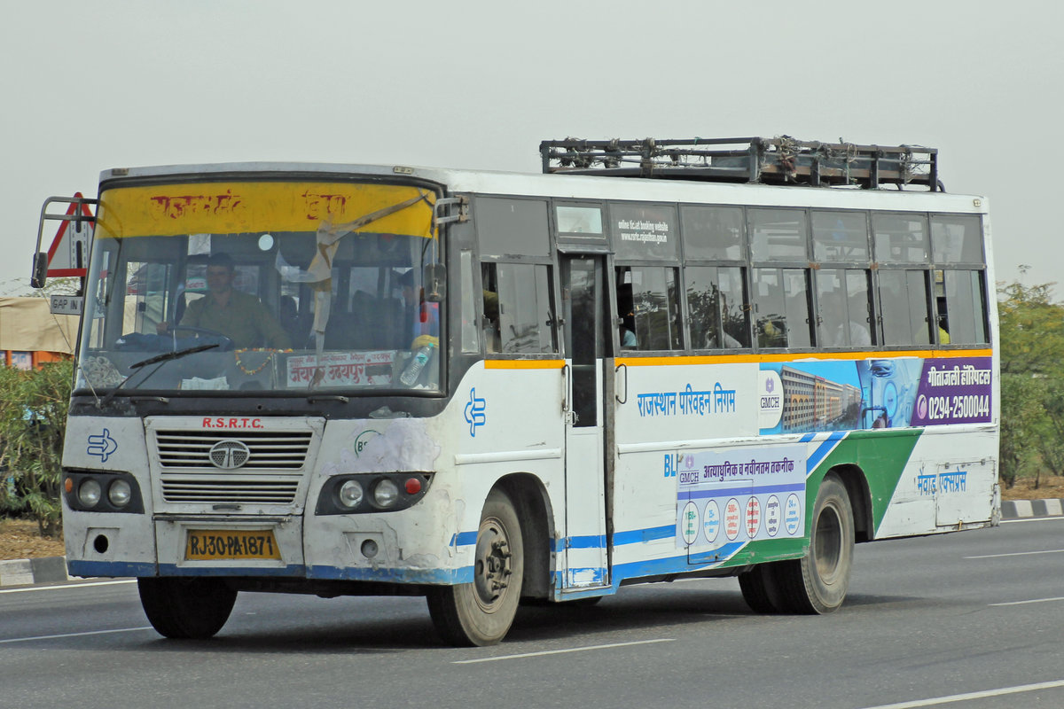 Ashok Leyland, 17.Februar 2017, Jaipur Kishangarh Expressway, Rajasthan, Indien.