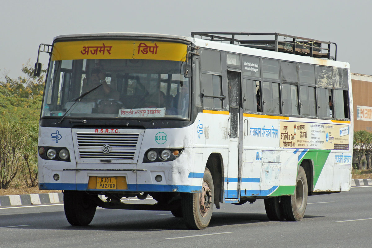 Ashok Leyland, 17.Februar 2017, Jaipur Kishangarh Expressway, Rajasthan, Indien.