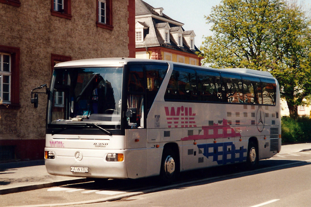 Aus den 90-er Jahren: Mercedes O 350 Tourismo  Wilk , Bruchsal
