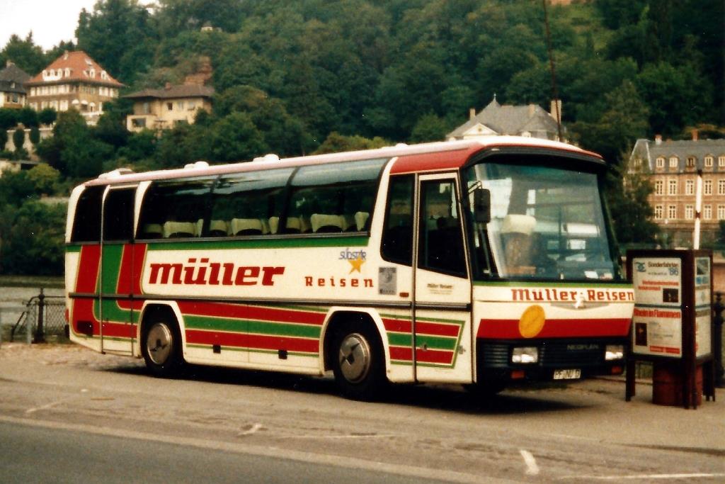 Aus dem Archiv: Neoplan Jetliner N 212  Müller , Heidelberg ca. 1990