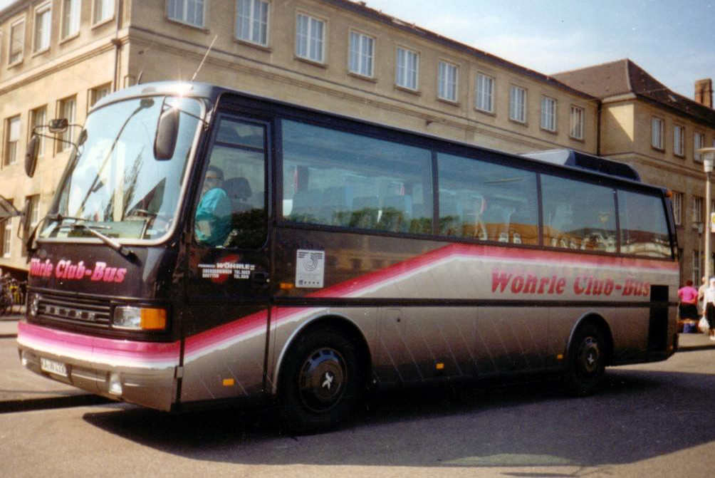 Aus dem Archiv: Setra S 210 H  Wöhrle , Karlsruhe ca. 1990