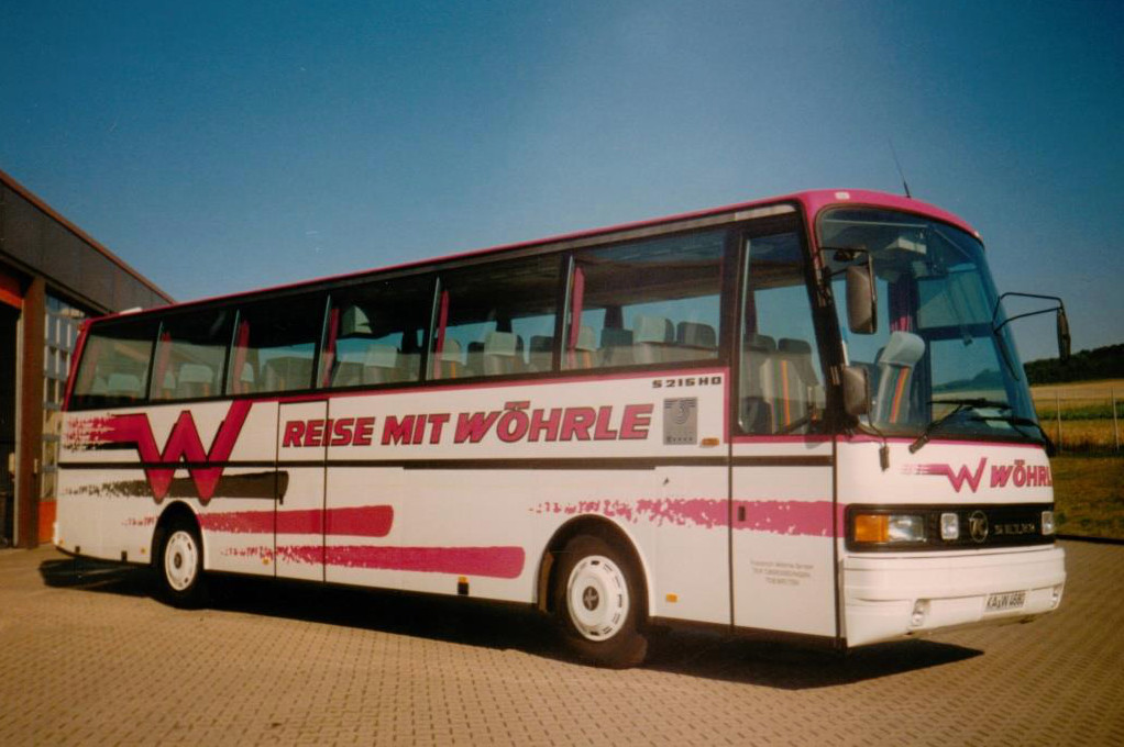 Aus dem Archiv: Setra S 215 HD  Wöhrle , Oberderdingen ca. 1990