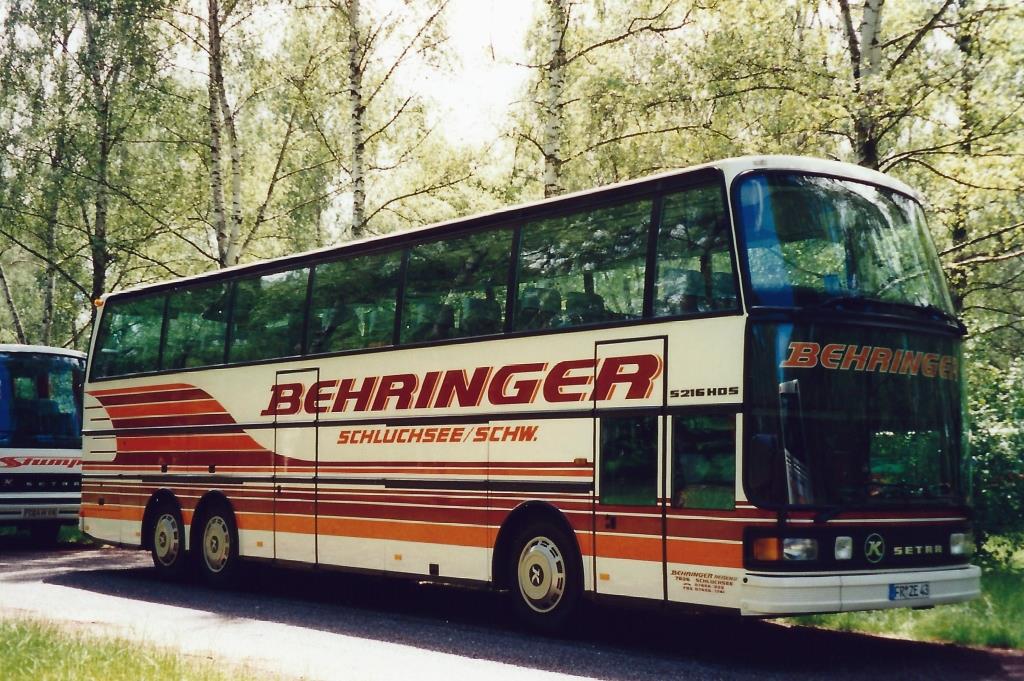 Aus dem Archiv: Setra S 216 HDS  Behringer , Karlsruhe 1997