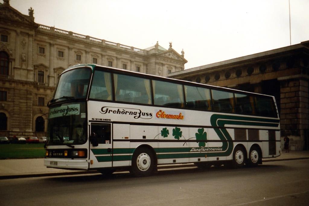 Aus dem Archiv: Setra S 216 HDS  GrehörnaBuss , Wien 1989