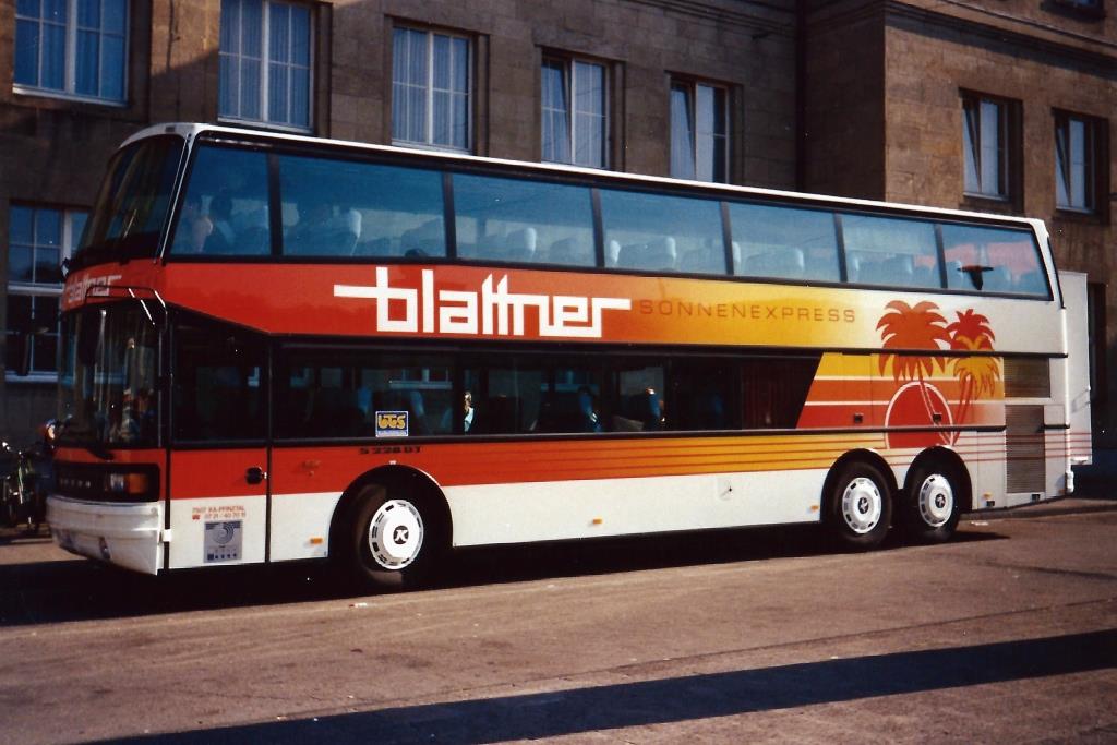 Aus dem Archiv: Setra S 228 DT  Blattner , Karlsruhe 1989