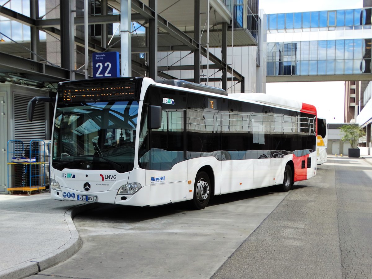 Autobus Sippel Mercedes Benz Citaro 2 am 29.07.17 in Frankfurt Flughafen Terminal 1