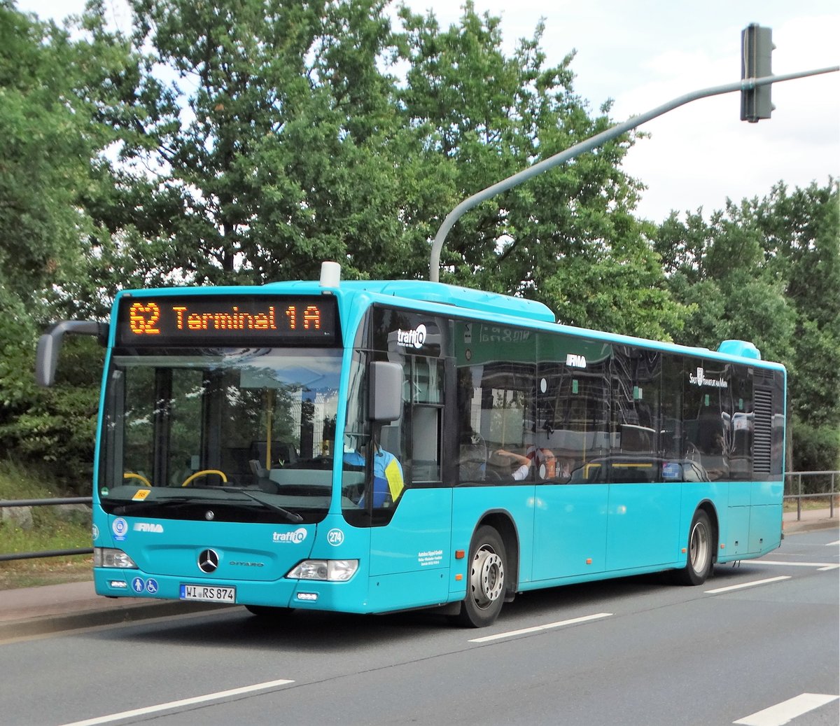 Autobus Sippel Mercedes Benz Citaro 1 Facelift am 29.07.17 in Frankfurt Flughafen