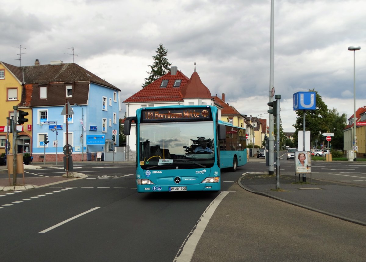 Autobus Sippel Mercedes Benz Citaro 1 Facelift G am 20.08.17 in Frankfurt Enkheim als SEV auf der Linie U4