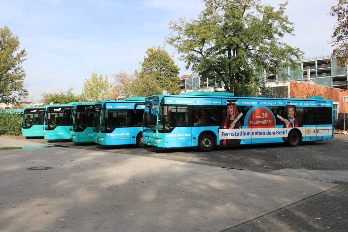 Autobus Sippel Mercedes Benz Citaro 1 Facelift am 26.10.19 auf dem Betriebshof bei einer öffentlichen Feuerwehr Übung 