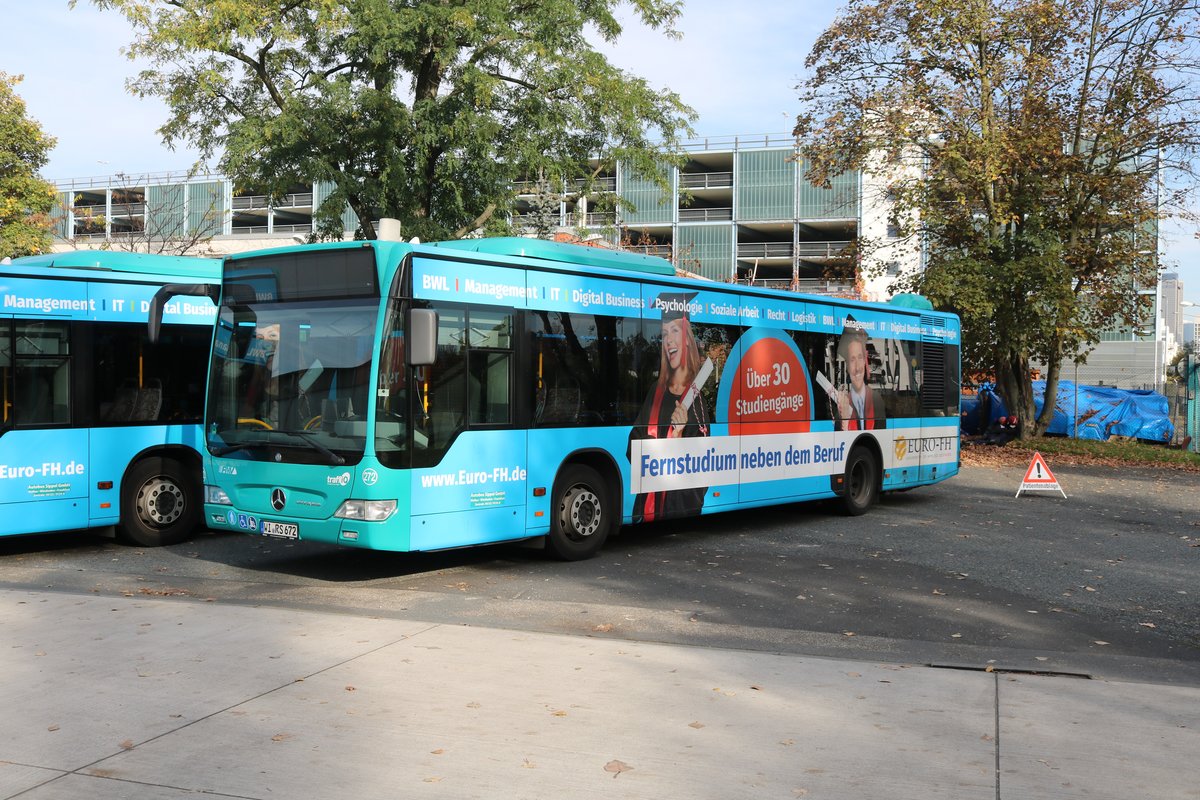 Autobus Sippel Mercedes Benz Citaro 1 Facelift am 26.10.19 auf dem Betriebshof bei einer öffentlichen Feuerwehr Übung 