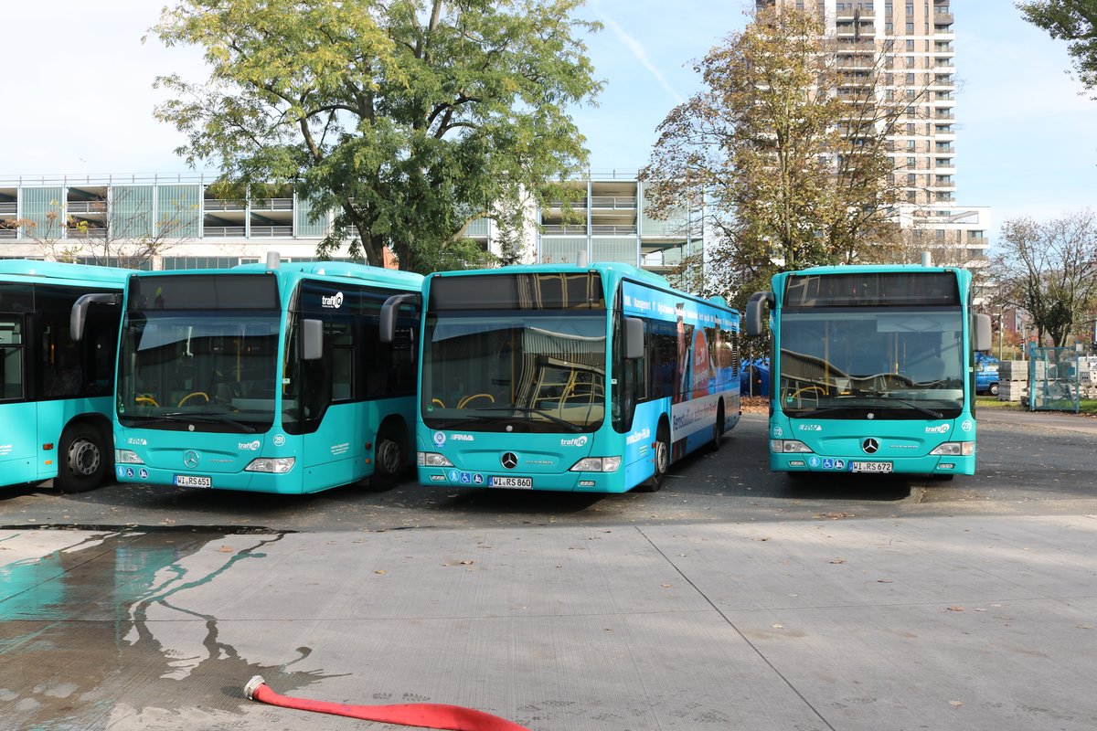 Autobus Sippel Mercedes Benz Citaro 1 Facelift am 26.10.19 auf dem Betriebshof bei einer öffentlichen Feuerwehr Übung 