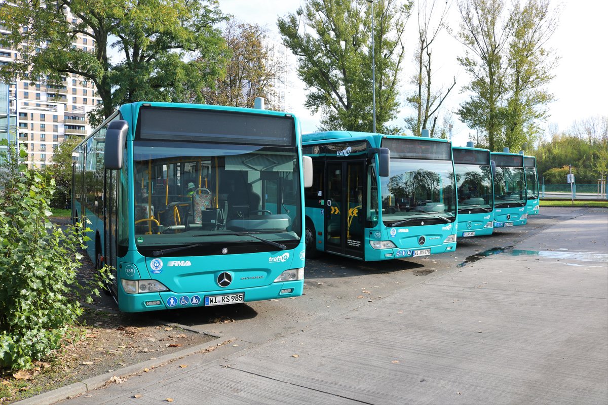 Autobus Sippel Mercedes Benz Citaro 1 Facelift am 26.10.19 auf dem Betriebshof bei einer öffentlichen Feuerwehr Übung 