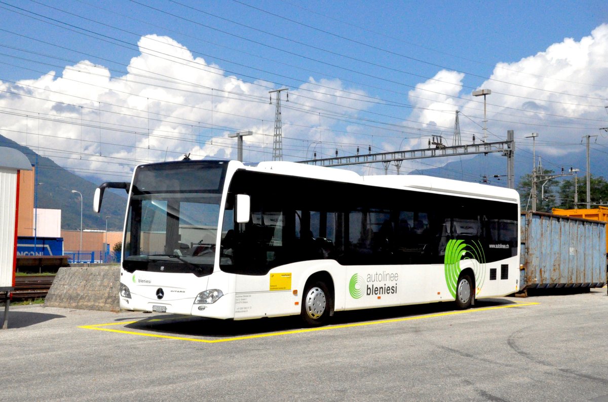 Autolinee Bleniesi, Biasca. Mercedes-Benz Citaro C2 LE (Nr.23) in Cadenazzo, Stazione. (31.7.2016)