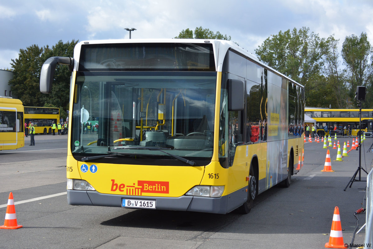 B-V 1615 nimmt an der Bus-EM in Berlin teil. Aufgenommen wurde ein Mercedes Benz Citaro Facelift / 22.09.2018.