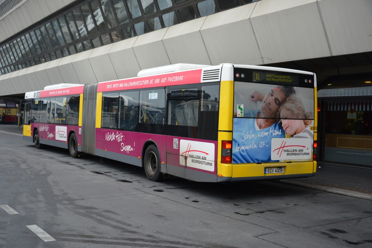 B-V 4008 steht am 26.10.2014 am Flughafen Tegel. Aufgenommen wurde ein MAN NG 313.
