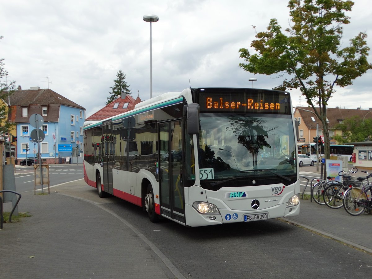 Balser Reisen Mercedes Benz Citaro 2 am 20.08.17 in Frankfurt Enkheim auf der 551