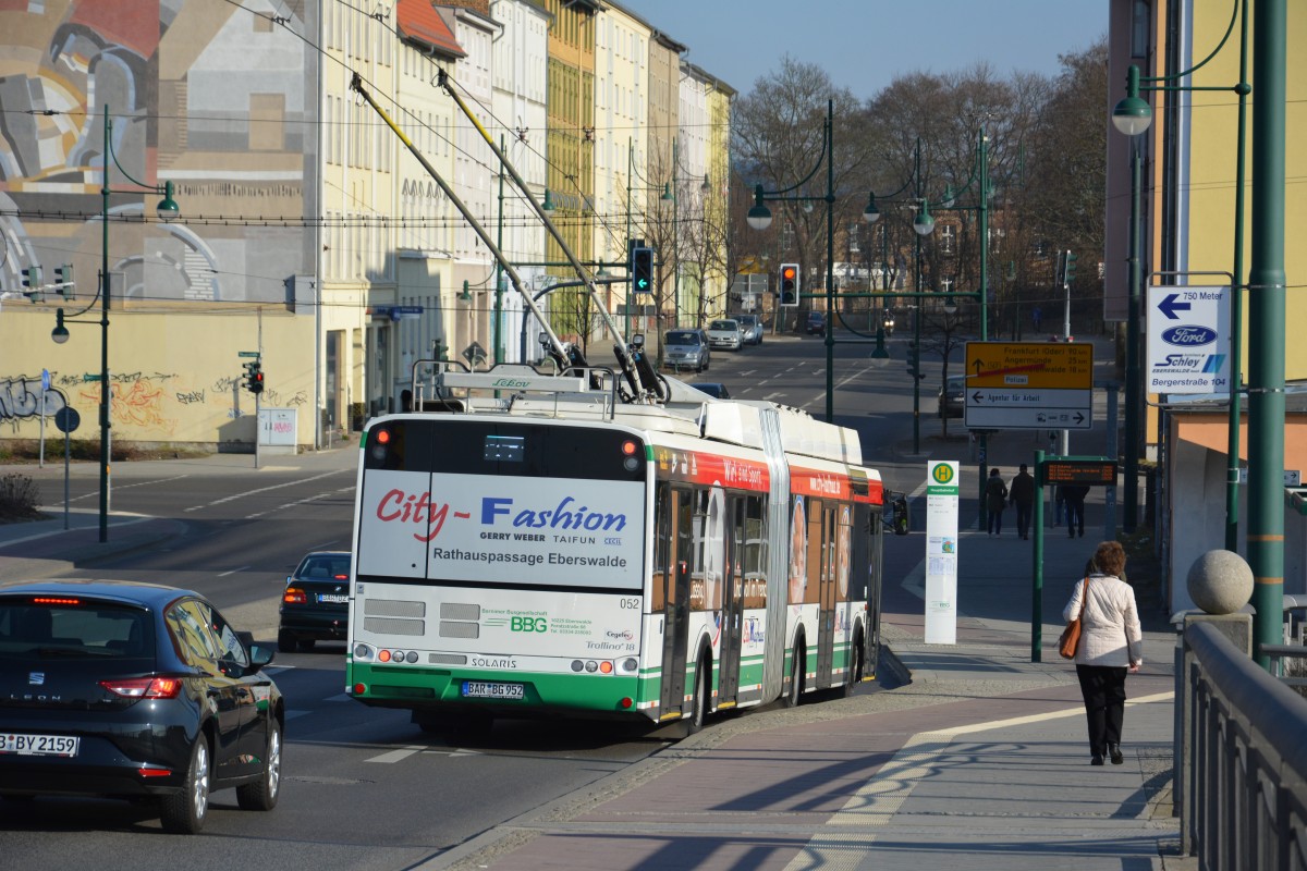 BAR-BG 952 am Bahnhof Eberswalde. Aufgenommen am 09.03.2014.