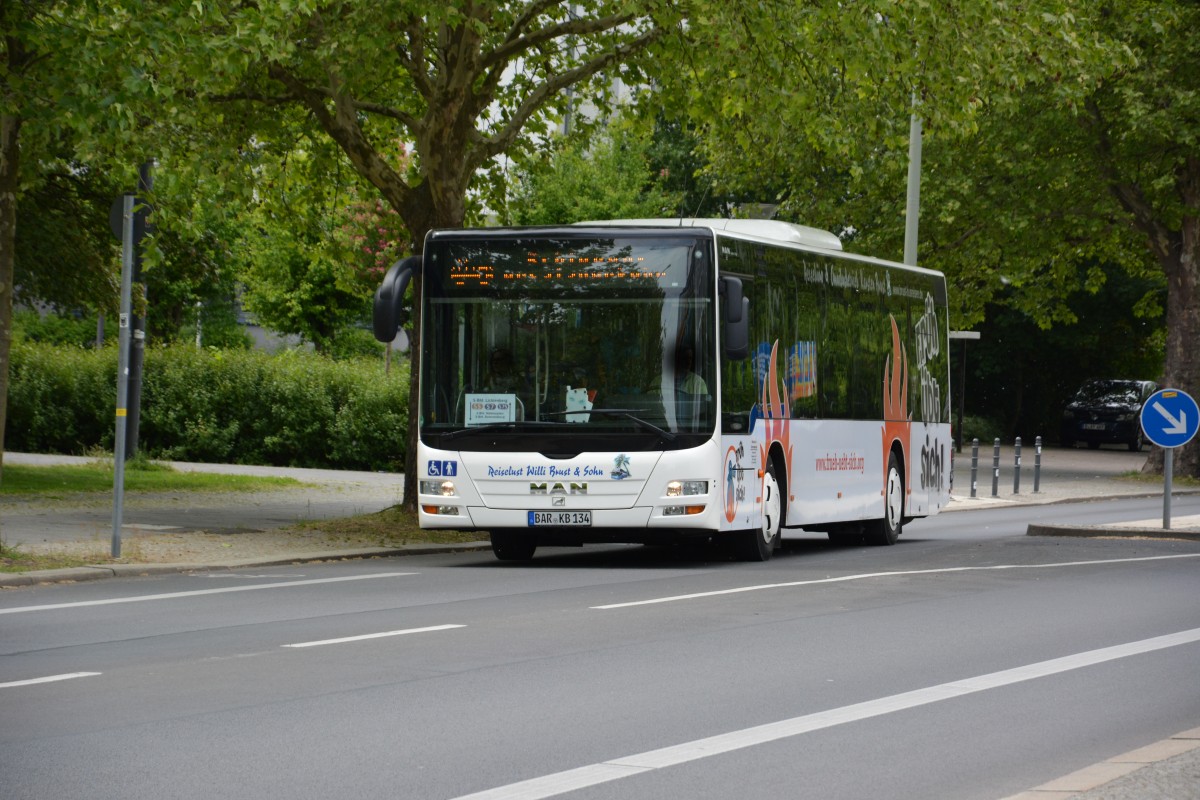 BAR-KB 134 auf SEV Fahrt zum Nöldnerplatz. Aufgenommen am 17.05.2014.