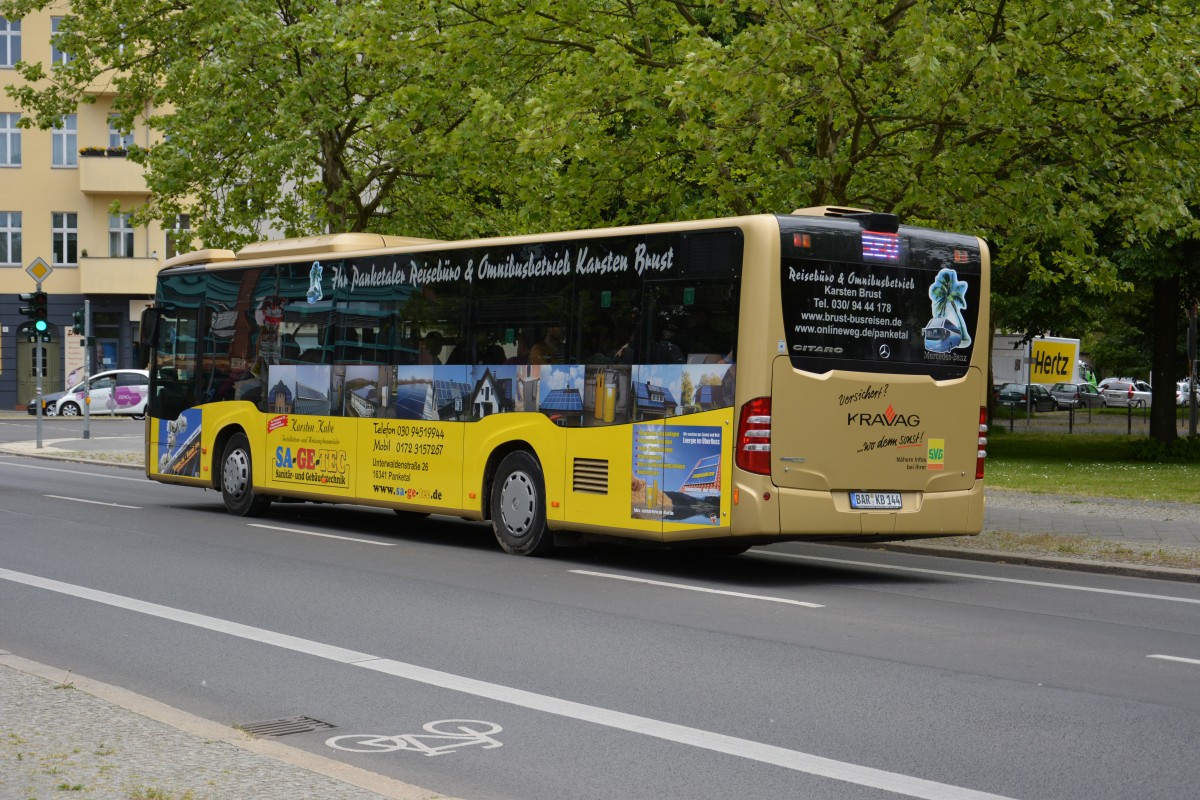 BAR-KB 144 auf SEV Fahrt zum Nöldnerplatz. Aufgenommen am 17.05.2014.
