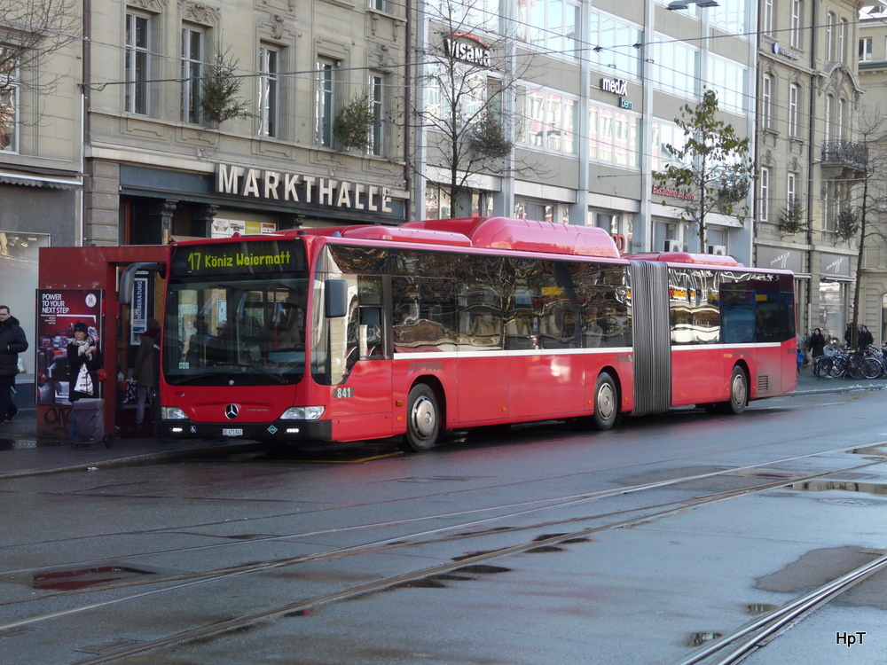 Bern Mobil - Mercedes Citaro  Nr.841  BE  671841 unterwegs in Bern am 30.11.2013