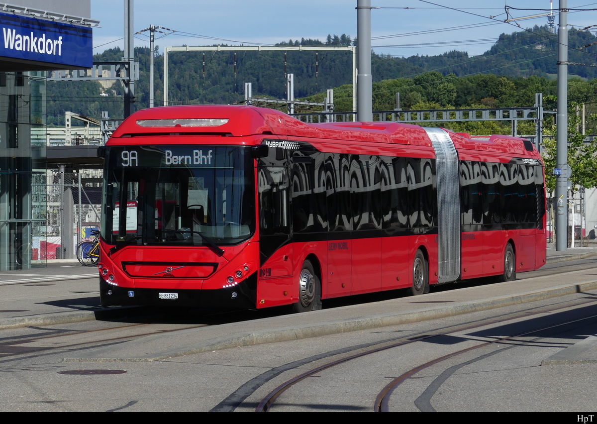 Bern Mobil - Volvo Nr.234 unterwegs auf der Linie 9A als Tramersatz in Bern am 18.09.2022