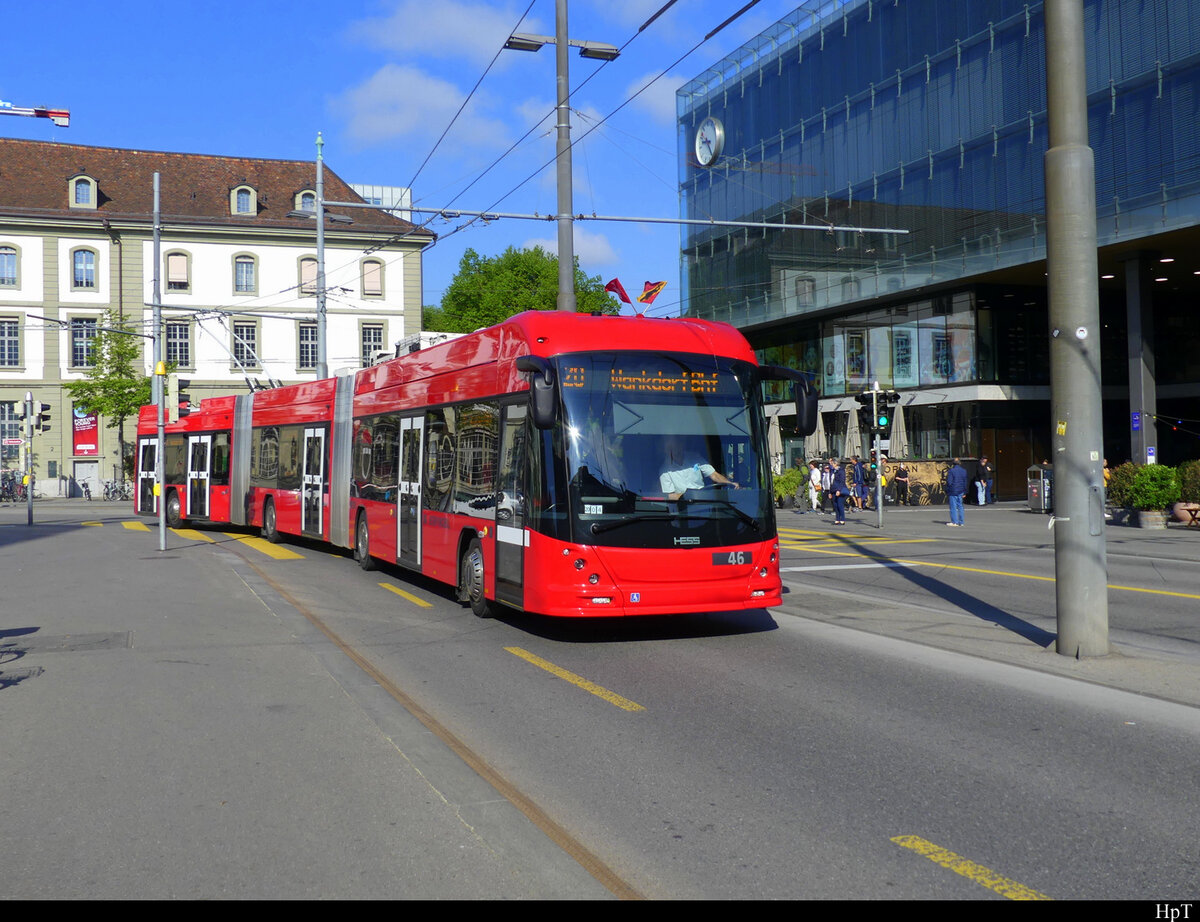 Bernmobil - Hess Trolleybus Nr.46 unterwegs in Bern am 01.05.2022