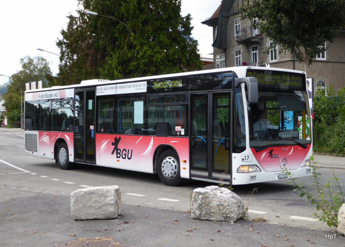 BGU - Mercedes Citaro  Nr.17  SO  29435 unterwegs in Grenchen am 24.09.2015
