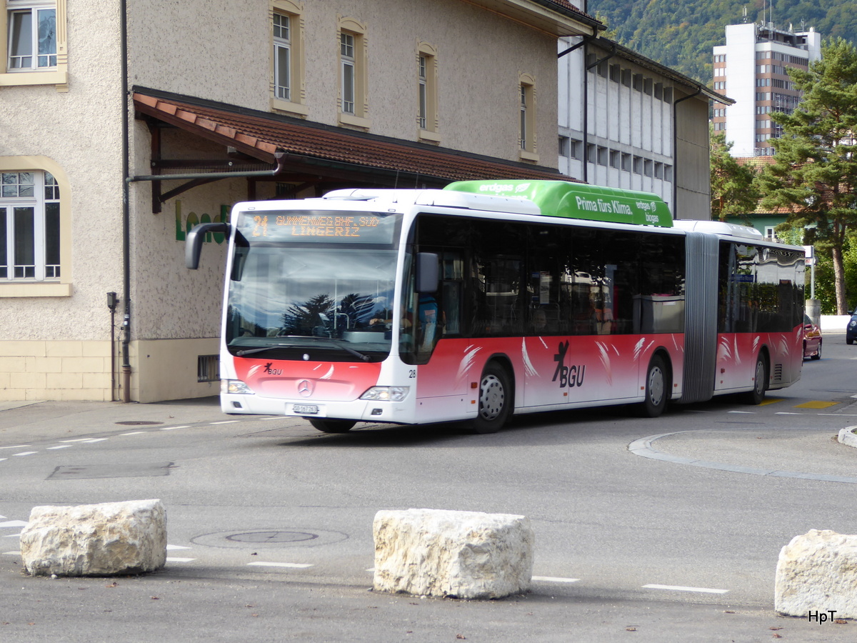 BGU - Mercedes Citaro  Nr.28  SO  167263 unterwegs in Grenchen am 24.09.2015