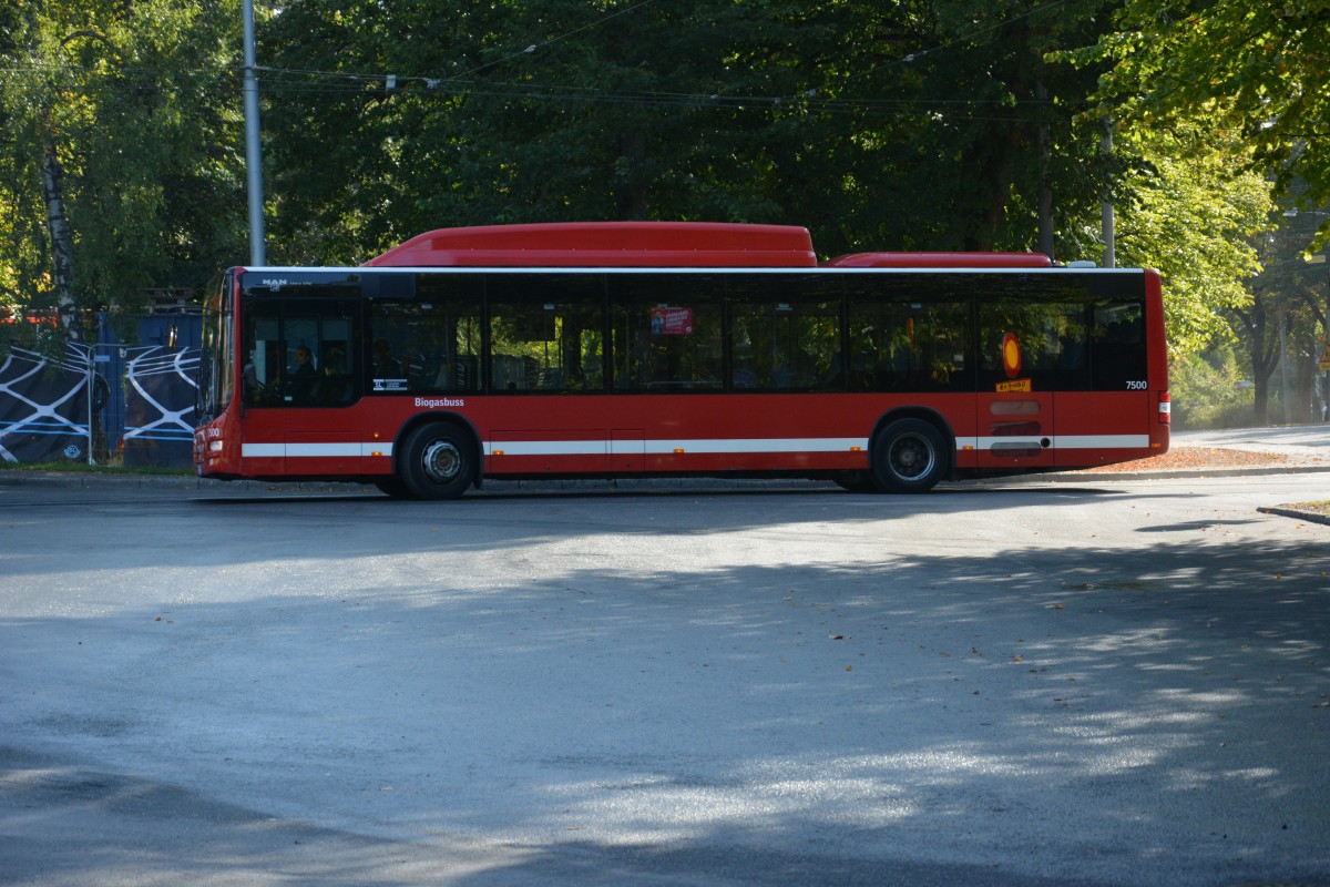 BLS 681 (MAN Lion's City CNG) auf der Linie 44 in Stockholm. Aufgenommen am 18.09.2014.