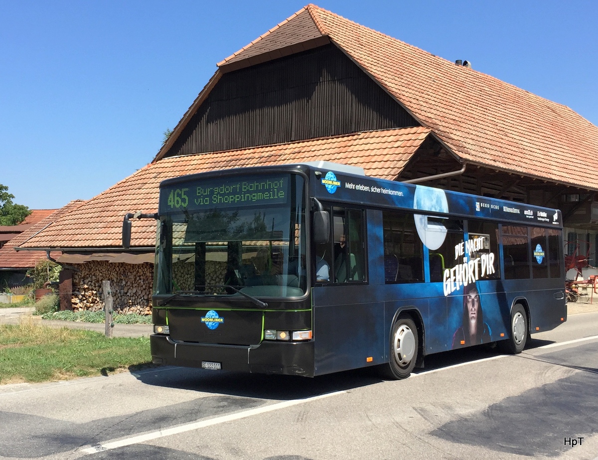 BLS Busland - Scania-Hess Nr.26  BE 122011 unterwegs in Lyssach am 07.08.2015