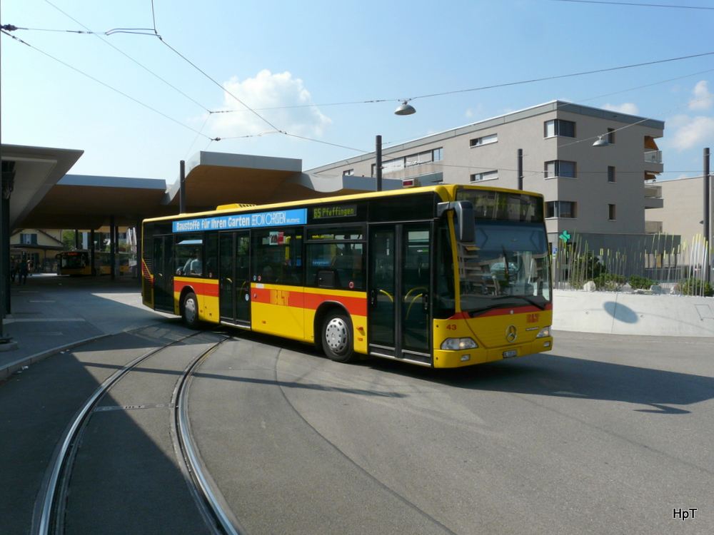 BLT - Mercedes Citaro Nr.43  BL  128261 unterwegs auf der Linie 65 in Dornach am 31.08.2013