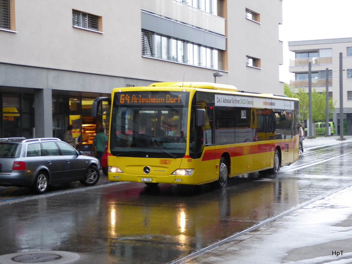 BLT - Mercedes Citaro  Nr.62  BL  7160 unterwegs auf der Linie 64 in Dornach am 23.04.2016