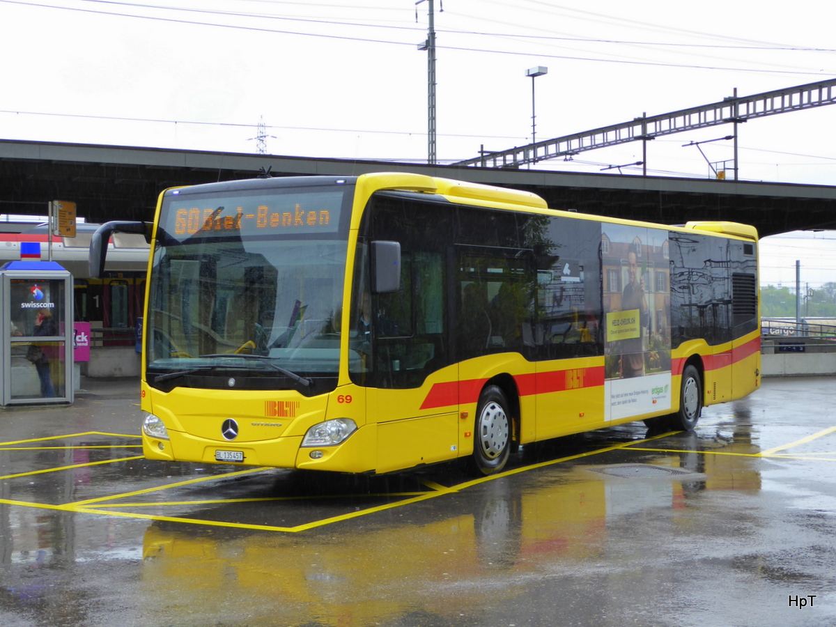 BLT - Mercedes Citaro Nr.69  BL 135457 unterwegs auf der Linie 60 in Muttenz am 23.04.2016
