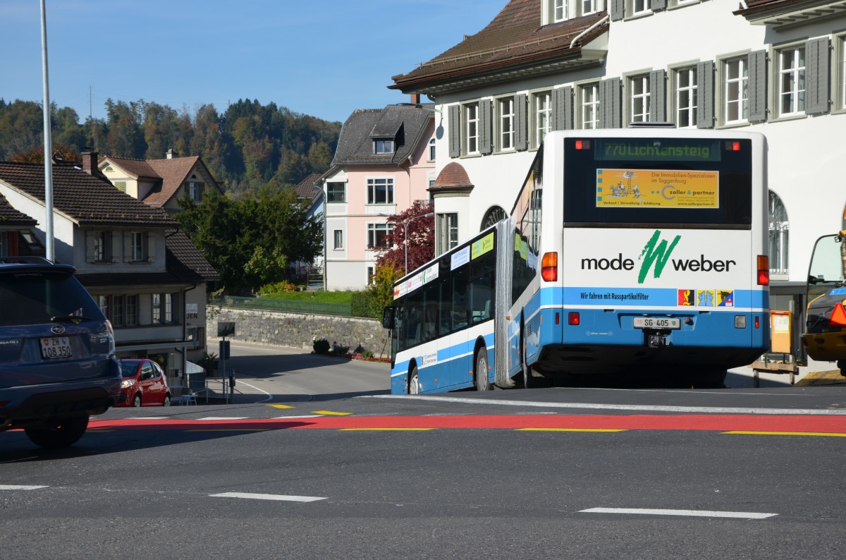 BLWE-Mercedes Citaro NR.1 in Lichtensteig am 18.10.13.