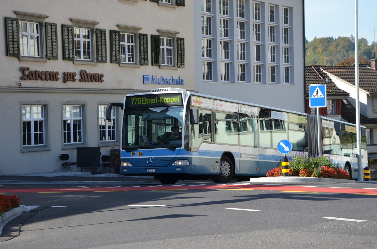 BLWE-Mercedes Citaro NR.1 in Lichtensteig am 18.10.13