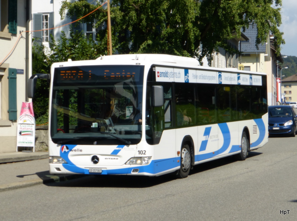 BOGG - Mercedes Citaro  Nr.102  SO  157067 unterwegs in Aarburg am 06.09.2014